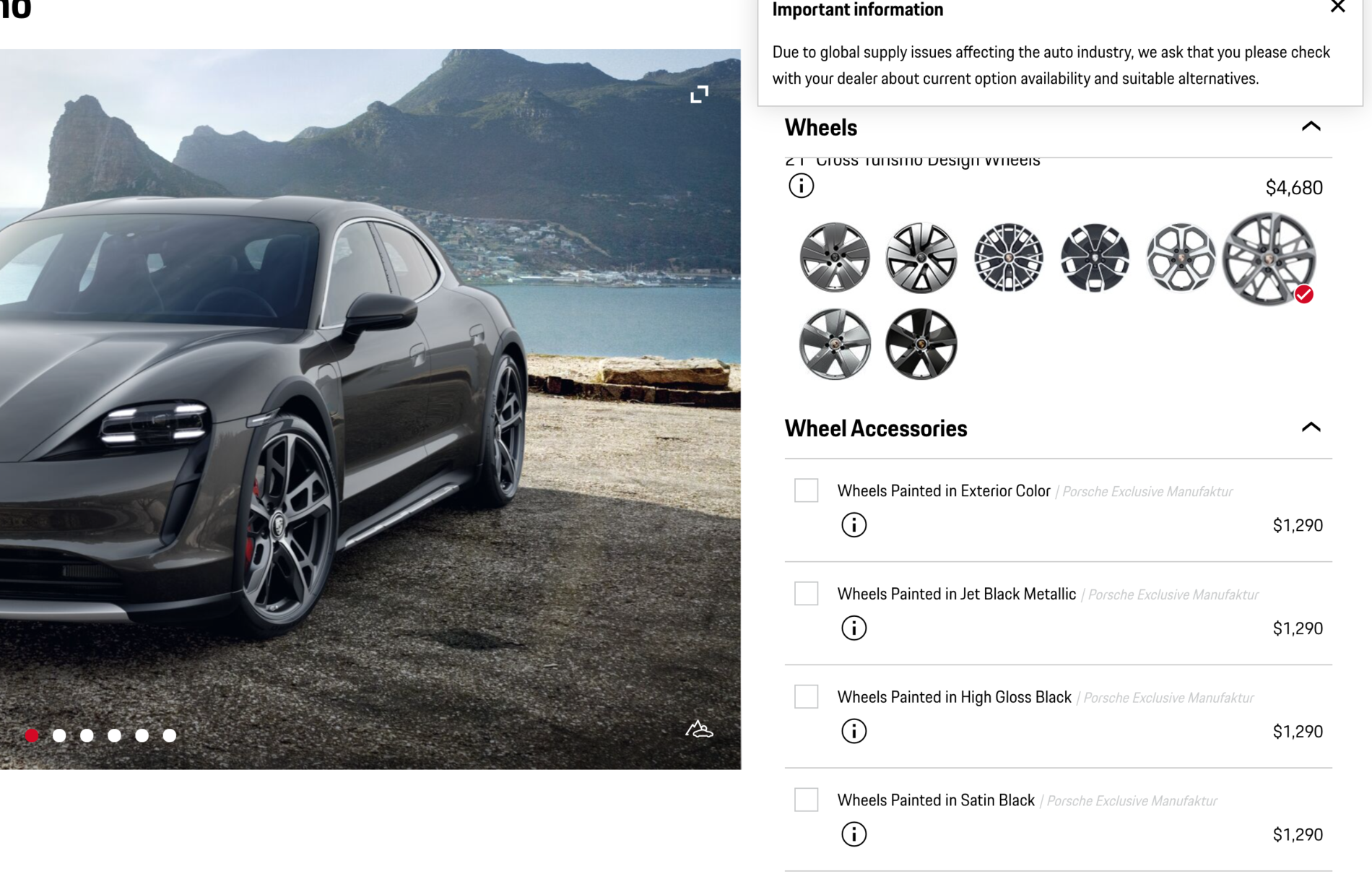 Porsche Taycan Can the 20" Offroad Design wheels be painted? 1621702588332