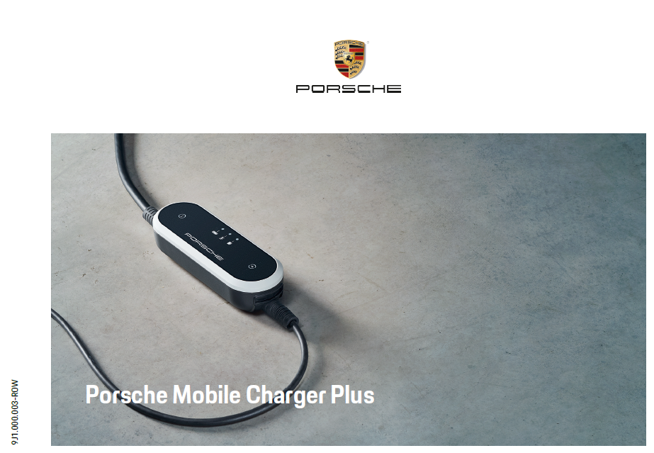 Porsche Taycan Porsche Mobile Charger Plus with PLC Adapter 1631188114478