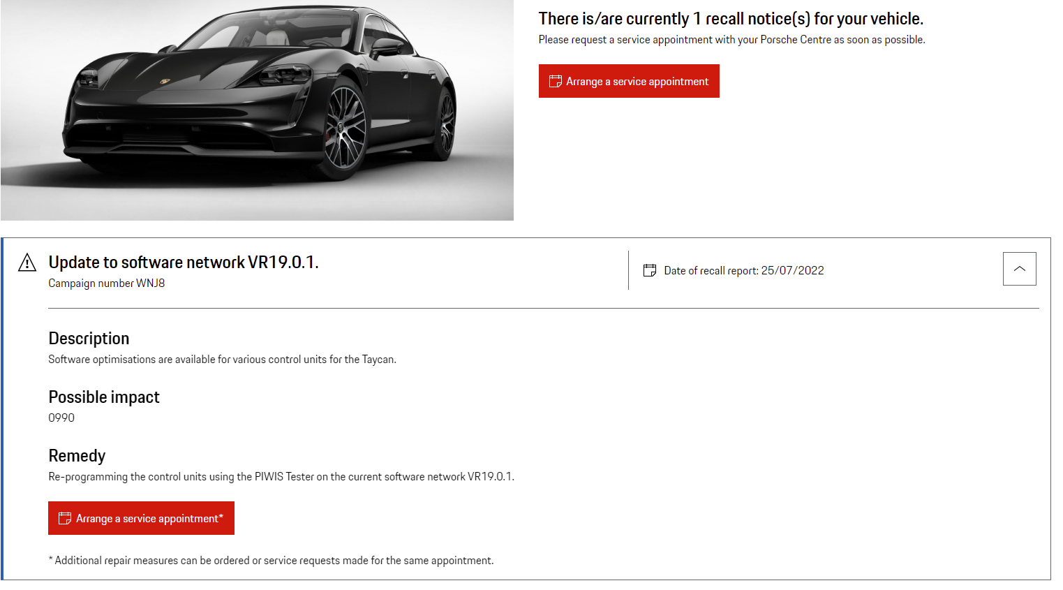 Porsche Taycan Major software update announcement coming July 13th… 1658844497219
