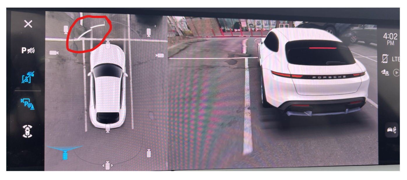 Porsche Taycan PSA: Don't fully trust the 3D surround vision 1679693802738