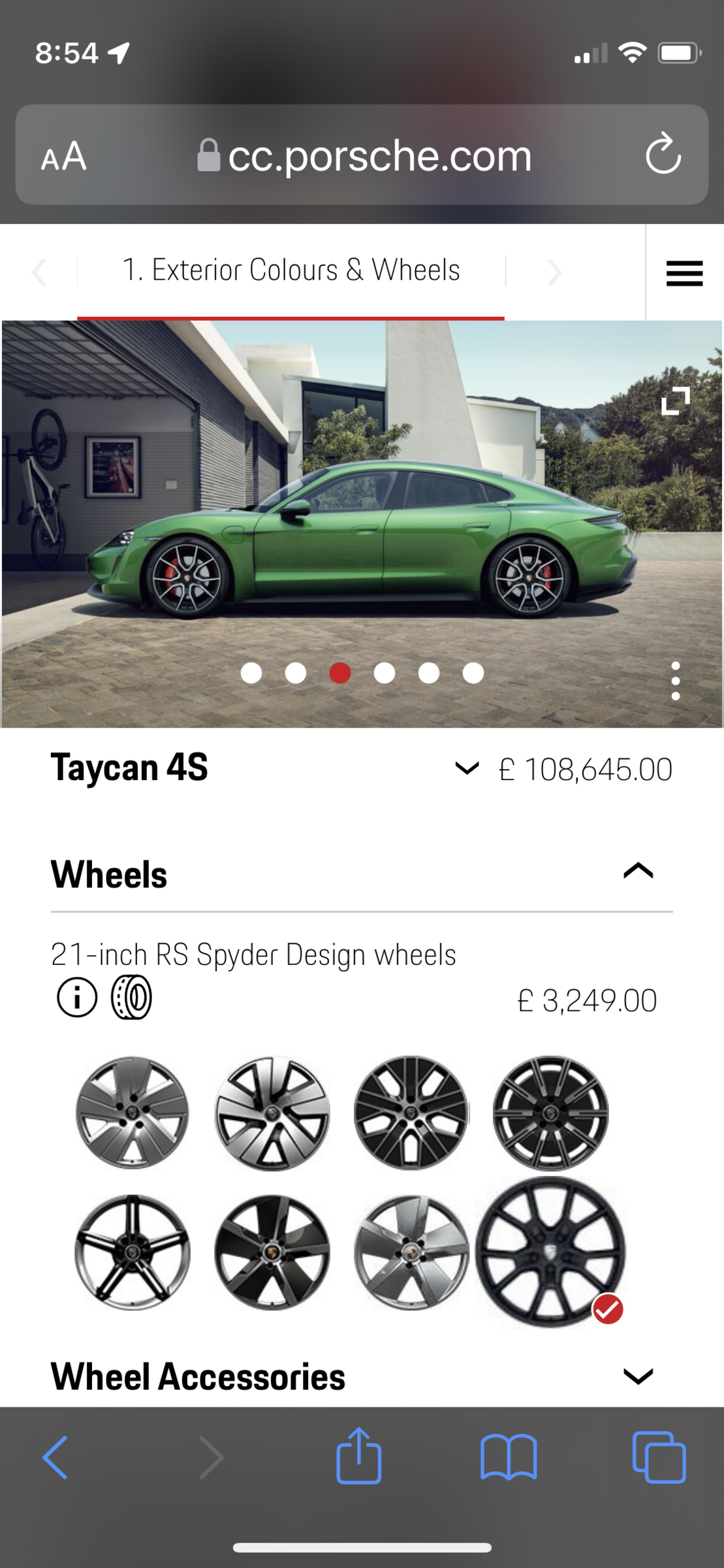 Porsche Taycan 21 inch RS Spyder design wheels now available for all models 61E321A7-3AA3-420B-8A9E-E0E2D04AE84F