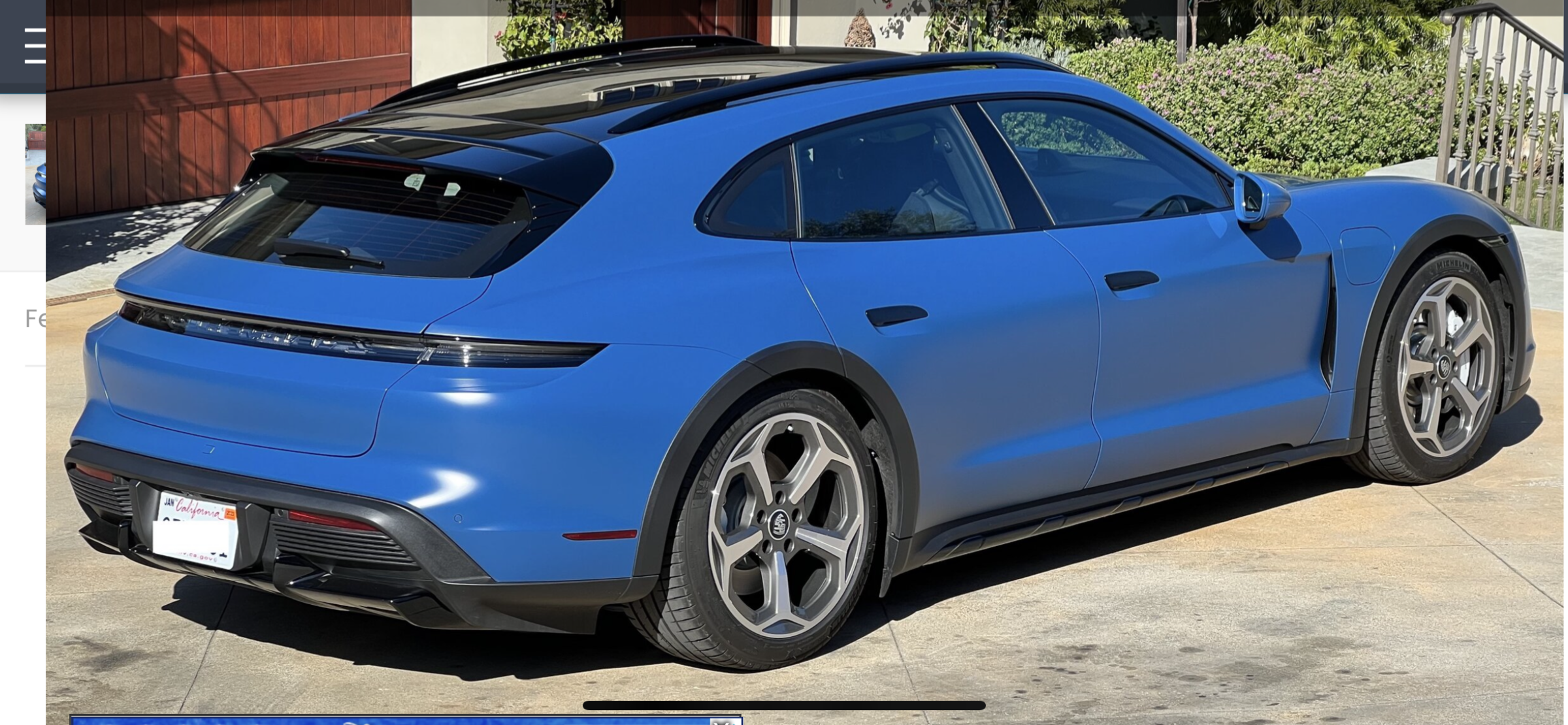 Porsche Taycan Paint to Sample (PTS) Voodoo Blue Taycan Turbo S arrives 82820561-6065-46CF-989C-D2E29917AE1C