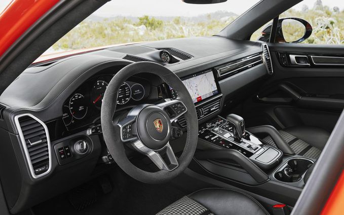 Porsche Taycan Press Release: Digital, clear, sustainable: the interior of the new Porsche Taycan! Cayenne-Coupe-interior-679x424