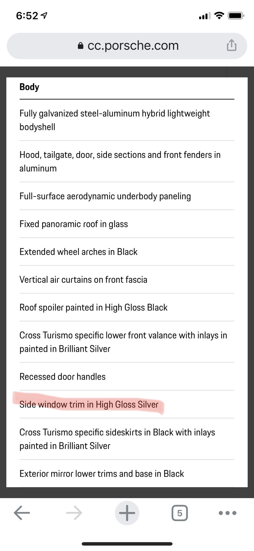 Porsche Taycan High Gloss Black Inlays for Dolomite Silver CT 4 / 4S? D56F804B-8C66-4964-B95B-64CEF10DB010