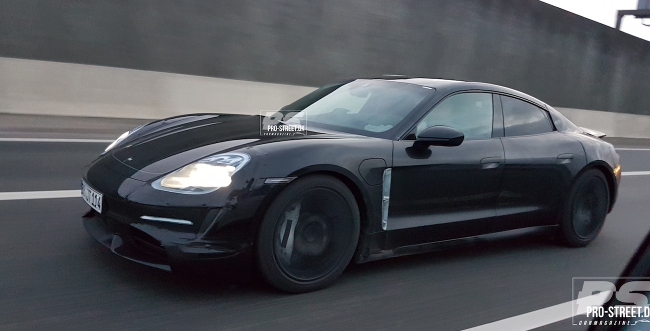Porsche Taycan Taycan prototype looking great in motion. Now with video and sound! Porsche Taycan Denmark 2