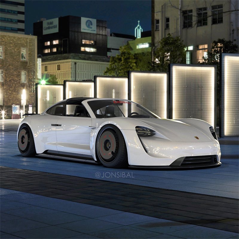 Porsche Taycan Here's what the Taycan Targa and Sport Turismo versions could look like! Porsche-Taycan-Targa
