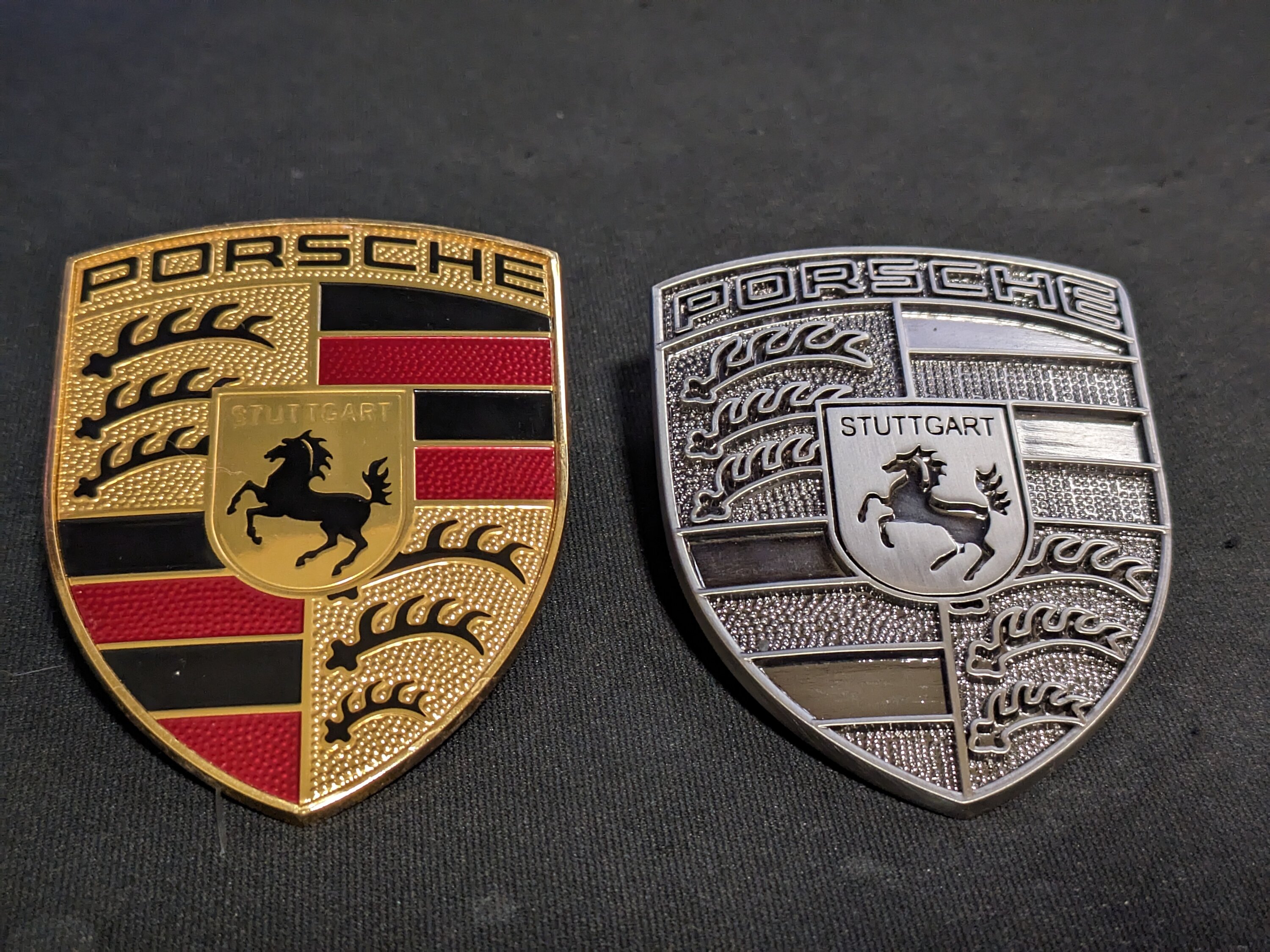 Porsche Taycan Need monochrome replacement hood emblem PXL_20230827_053212610