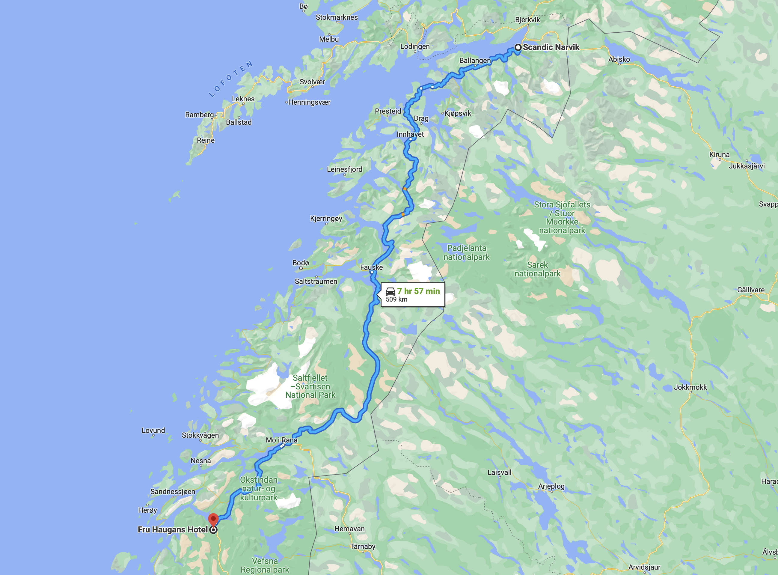 Porsche Taycan Taycan to Tromsø Road Trip – Winter 2023 (Arctic Norway) Screenshot 2023-02-22 at 19.43.27