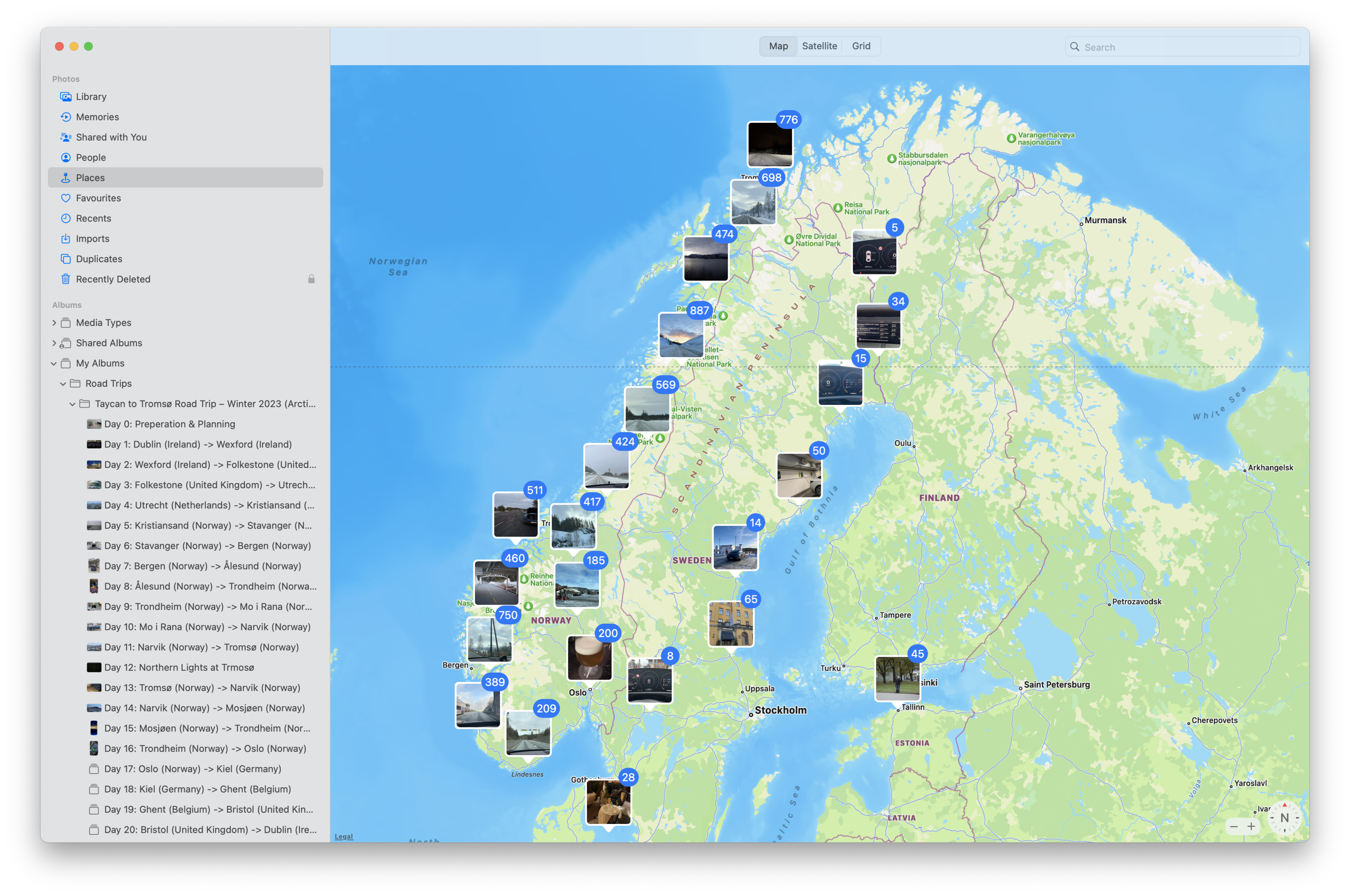 Porsche Taycan Taycan to Tromsø Road Trip – Winter 2023 (Arctic Norway) Screenshot 2023-02-24 at 11.21.38