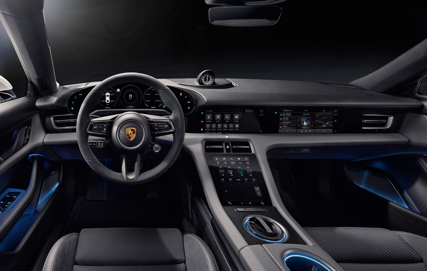Porsche Taycan Press Release: Digital, clear, sustainable: the interior of the new Porsche Taycan! Taycan_Interior-3
