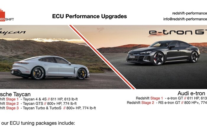 Redshift Performance Intro - Taycan ECU Performance Packages